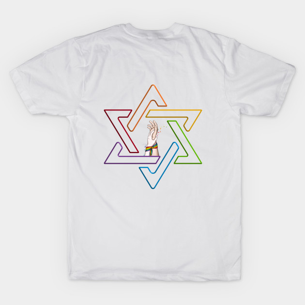 Star of David Lgbt Pride Gift by Proud Collection